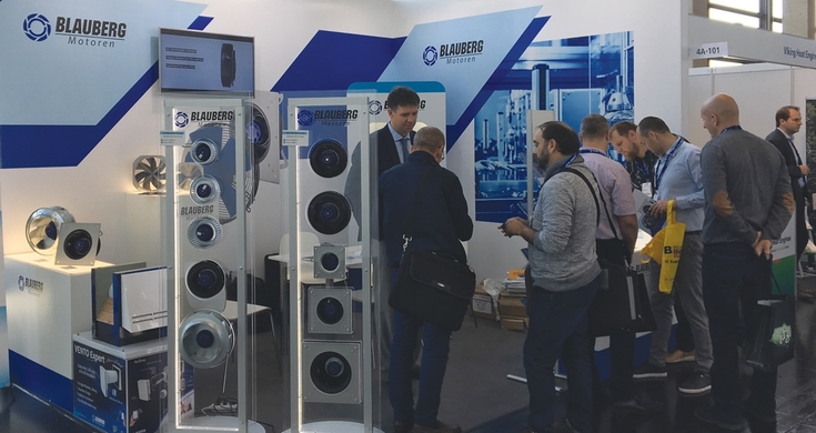 Blauberg Motoren presents ventilation equipment at Chillventa 2018